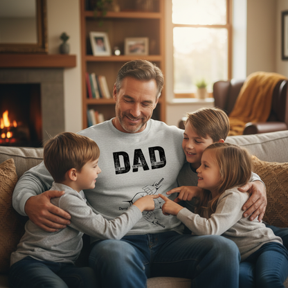 Dad The Man The Myth The Legend - Personalized Sweater Father's Day