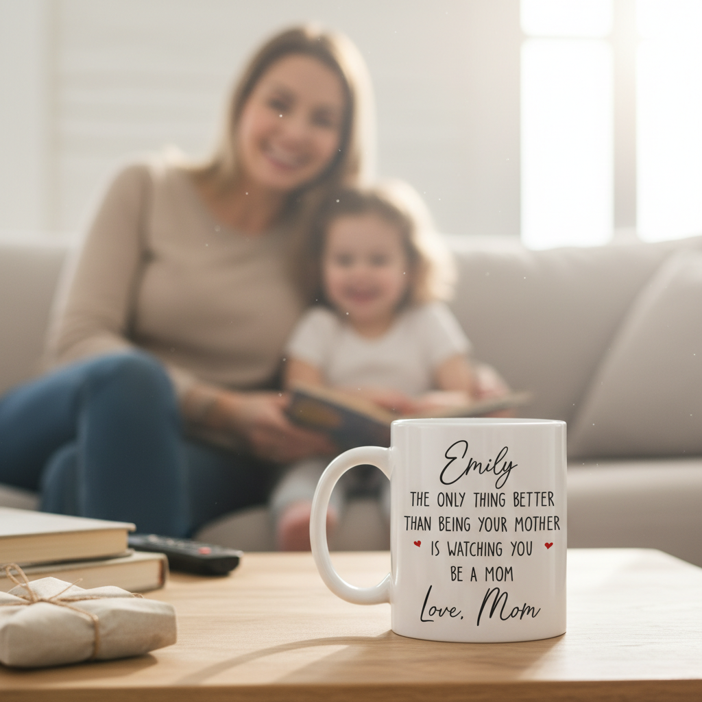 Custom Mug - Personalized Birthday Gifts For Mom, Dad, Son, Daughter - You Are Our Brightest Joy