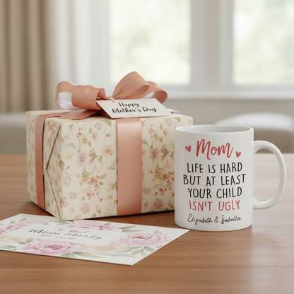 Custom Photo Treasured Moments Forever Linked - Family Personalized Custom Mug - Mother's Day, Gift For Mom