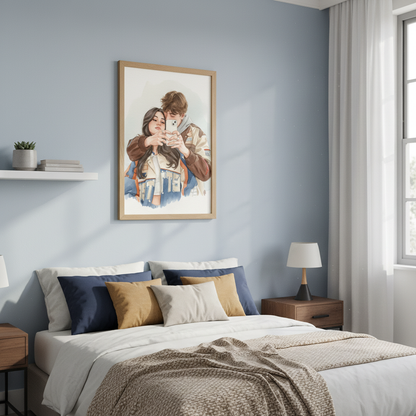 Watercolor-Style Portrait Poster – Custom from Your Photo