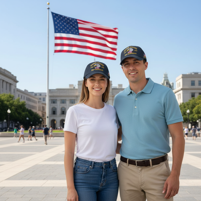 Custom Name United States 250th Anniversary Hat – 1776–2026 Patriotic Eagle Cap, Custom Embroidered USA Flag Veteran Gift Made in America