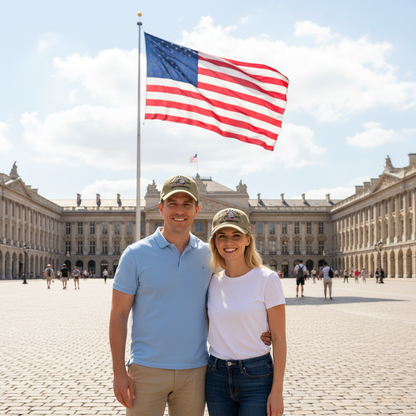 Custom Name United States 250th Anniversary Hat – 1776–2026 Patriotic Eagle Cap, Custom Embroidered USA Flag Veteran Gift Made in America
