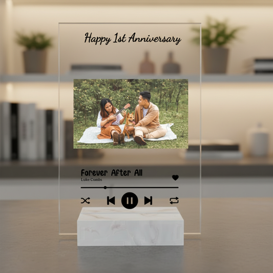 Custom Acrylic Song Plaque Couples Gift Personalized Anniversary Valentine Photo Acrylic Plaque