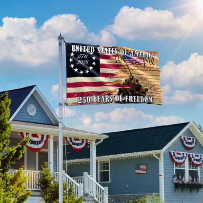 United States of America 250 Years We The People Patriotic Grommet Flag