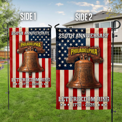 250th Anniversary Philadelphia 1776 2026 Let Freedom Ring American Flag
