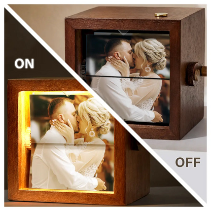 Custom Photo The Date We Became Mr & Mrs Wedding Couple - Personalized Flipbook Frame Animation Machine
