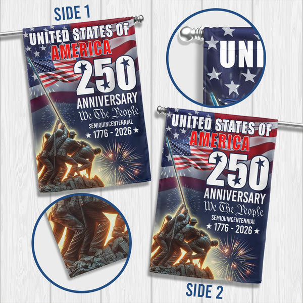 250 Years of America United States Semiquincentennial 1776 2026 We The People Patriotic Flag