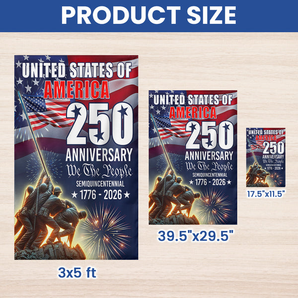 250 Years of America United States Semiquincentennial 1776 2026 We The People Patriotic Flag