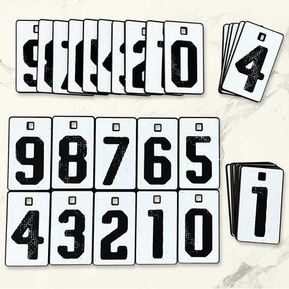 Miles Run This Year - Personalized Hanging Run Tracker (3 Digits)