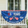 Custom Family Name 250 Years Semiquincentennial Non-Pleated Fan Flag