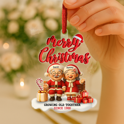 Personalized Christmas Ornament – Growing Old Together