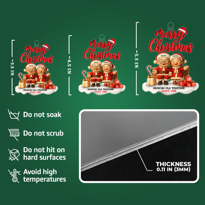 Personalized Christmas Ornament – Growing Old Together