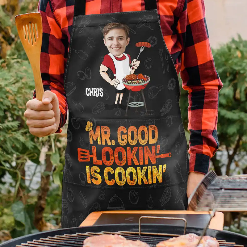Personalized Grilling Apron – Funny Gift with Custom Pet Image