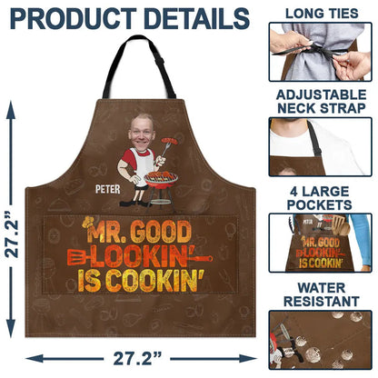 Personalized Grilling Apron – Funny Gift with Custom Pet Image
