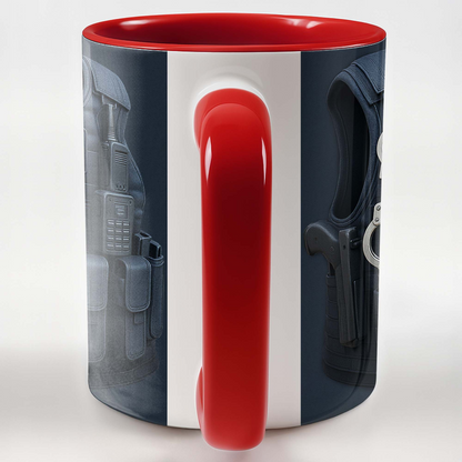 To My Hero, Police Vest and Tactical Gear Design, Custom Accent Mug, Gift For Law Enforcement Officers