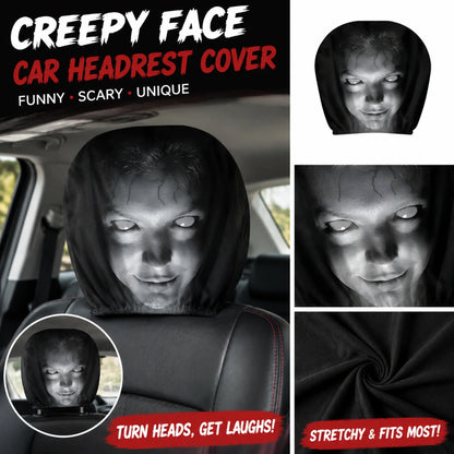 Halloween Decor Car Headrest Covers Funny Cartoon Cover Seat Head Rest Protector Auto Front Decoration 2026