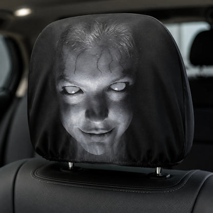 Halloween Decor Car Headrest Covers Funny Cartoon Cover Seat Head Rest Protector Auto Front Decoration 2026