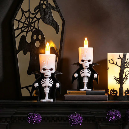 2026 Halloween Decorations LED Ghost Pumpkin Lamp Horror Skeleton Led Light Mexican Day of The Dead Decorations Ornament