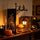 Halloween Retro Bookshelf Lighting Wall Mounted Reading Lamp Metal Gothic LED Night Light for Studious Home Room Ornament