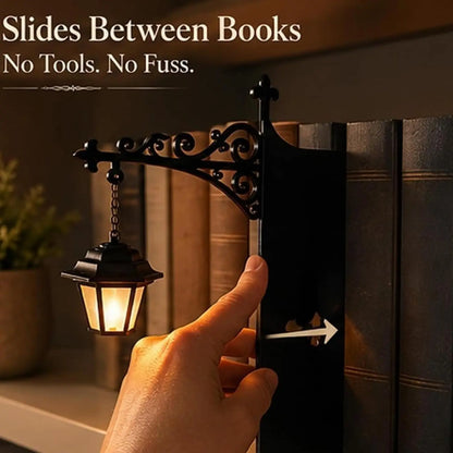 Halloween Retro Bookshelf Lighting Wall Mounted Reading Lamp Metal Gothic LED Night Light  for Studious Home Room Ornament
