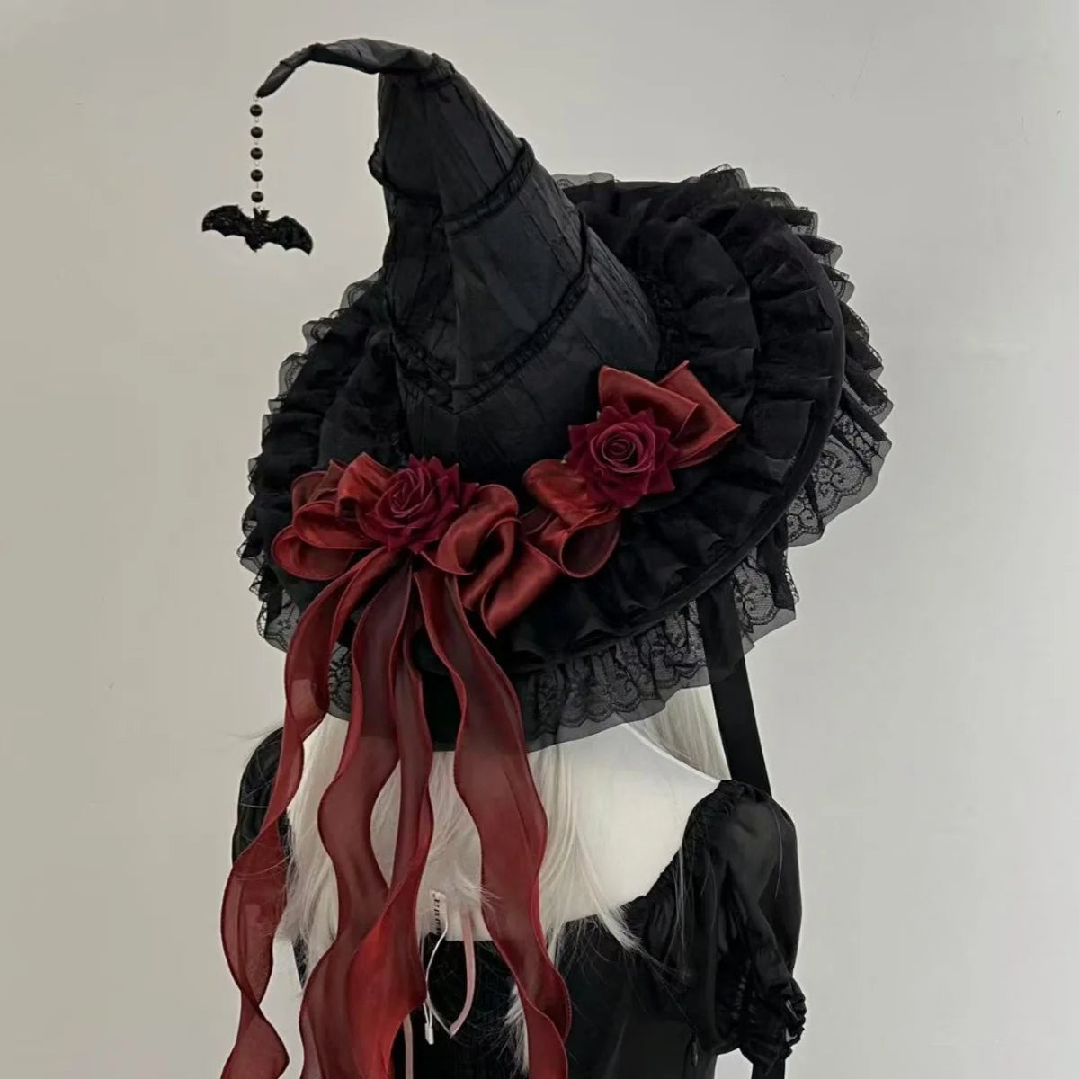 Halloween Witch Hat Gothic Vampire Wizard Hat Party Cosplay Costume Accessory