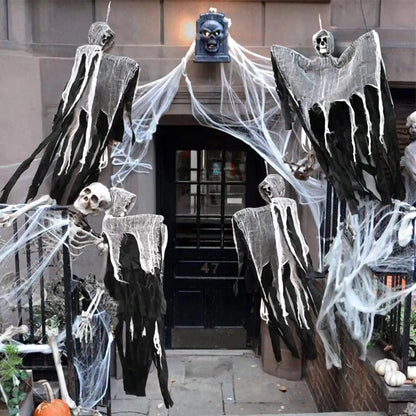 Halloween Horror Skeleton Ghost Outdoor Haunted House Ornaments Corpse Prop Skull Blood Yarn Ghostface Pendant Halloween Decor