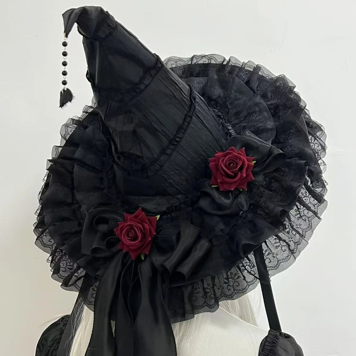 Halloween Witch Hat Gothic Vampire Wizard Hat Party Cosplay Costume Accessory