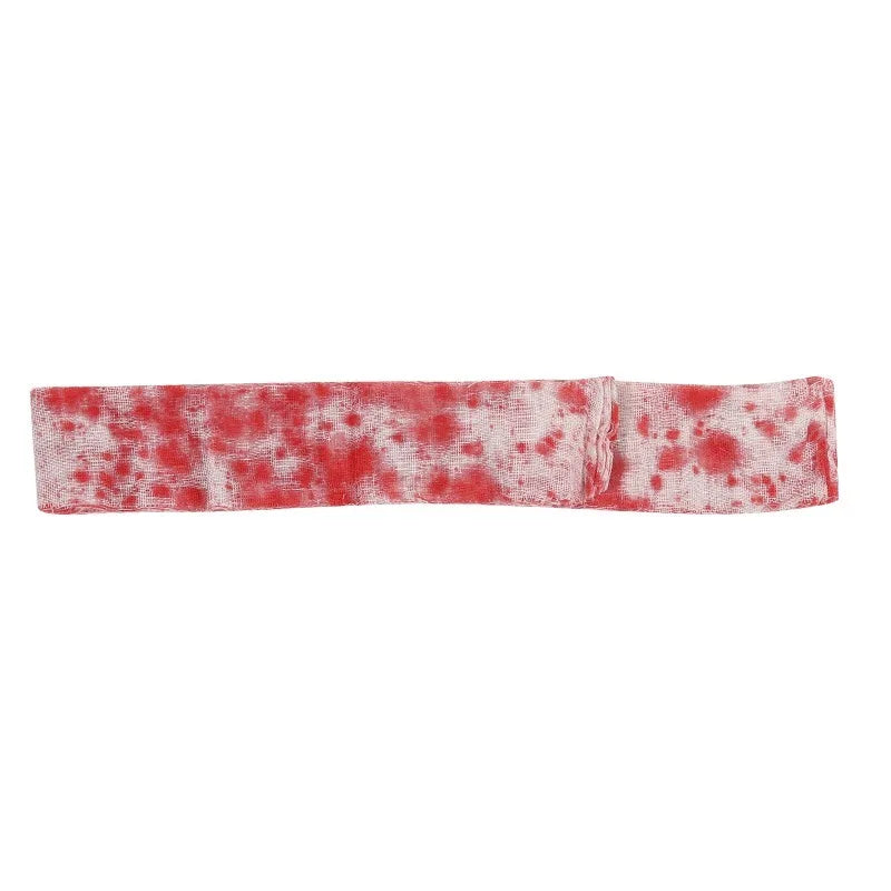 10/15M Halloween Bloody Cloth Strips Blood Gauze Bandage Haunted House Secret Room Horror Party Halloween Scene Decoration Props