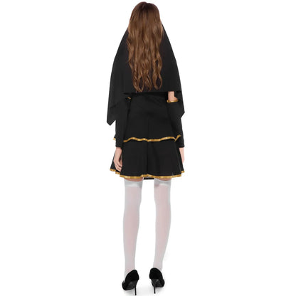 Halloween Costumes Religious Pastor Father Priest Pope Costume Medieval Nun Cosplay Carnival Party Fancy Dress Up for Men Women