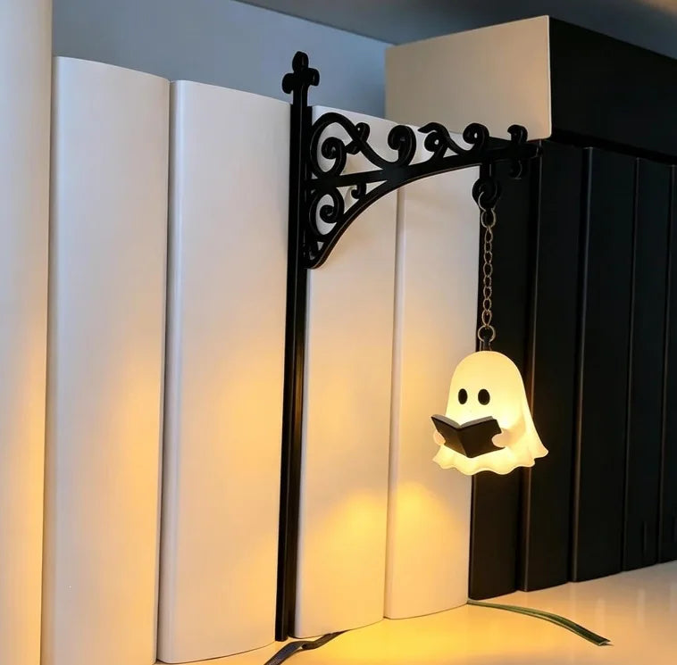 Halloween Retro Bookshelf Lighting Wall Mounted Reading Lamp Metal Gothic LED Night Light  for Studious Home Room Ornament
