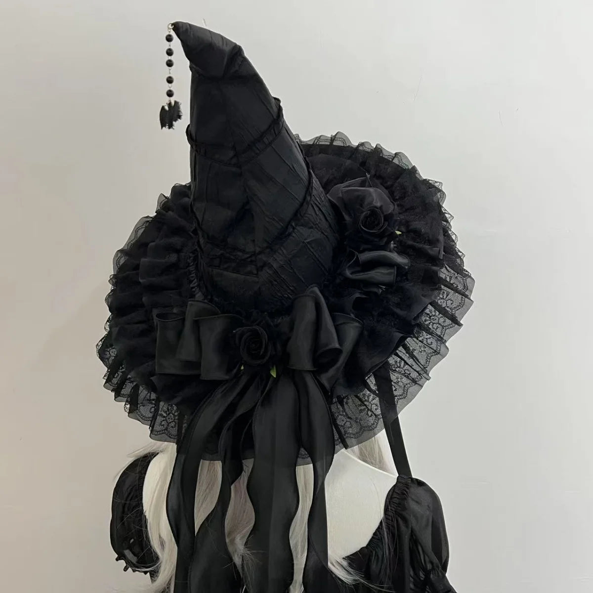 Halloween Witch Hat Gothic Vampire Wizard Hat Party Cosplay Costume Accessory