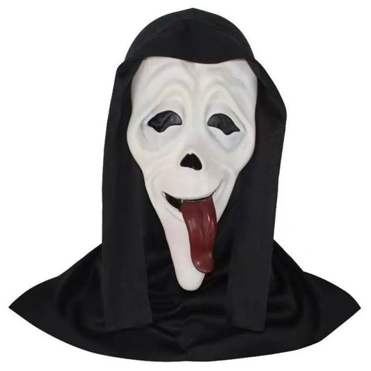 Halloween Cosplay Screaming Horror Props Mask, Breathable Skeleton Mask Horror Party Halloween Role-Playing Props