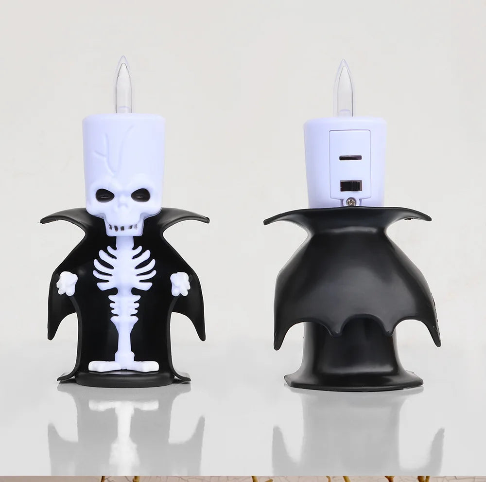 2026 Halloween Decorations LED Ghost Pumpkin Lamp Horror Skeleton Led Light Mexican Day of The Dead Decorations Ornament