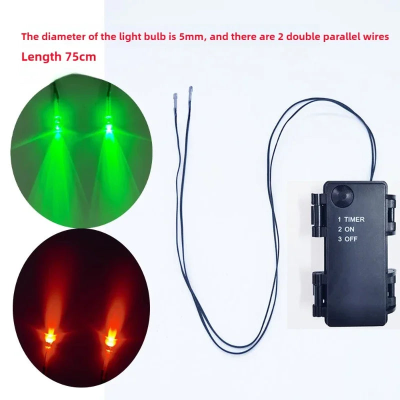 Halloween LED Glowing Eyes With Timer Light Up DIY Eyes for Skeleton Pumpkins Masks Tombstones Indoor Outdoor Horror Decorations
