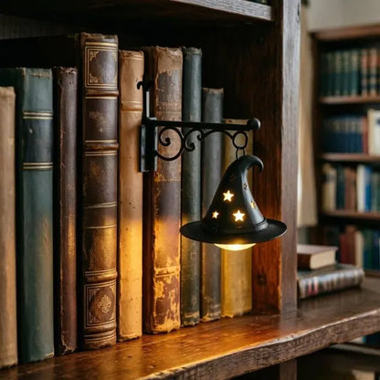Halloween Retro Bookshelf Lighting Wall Mounted Reading Lamp Metal Gothic LED Night Light  for Studious Home Room Ornament