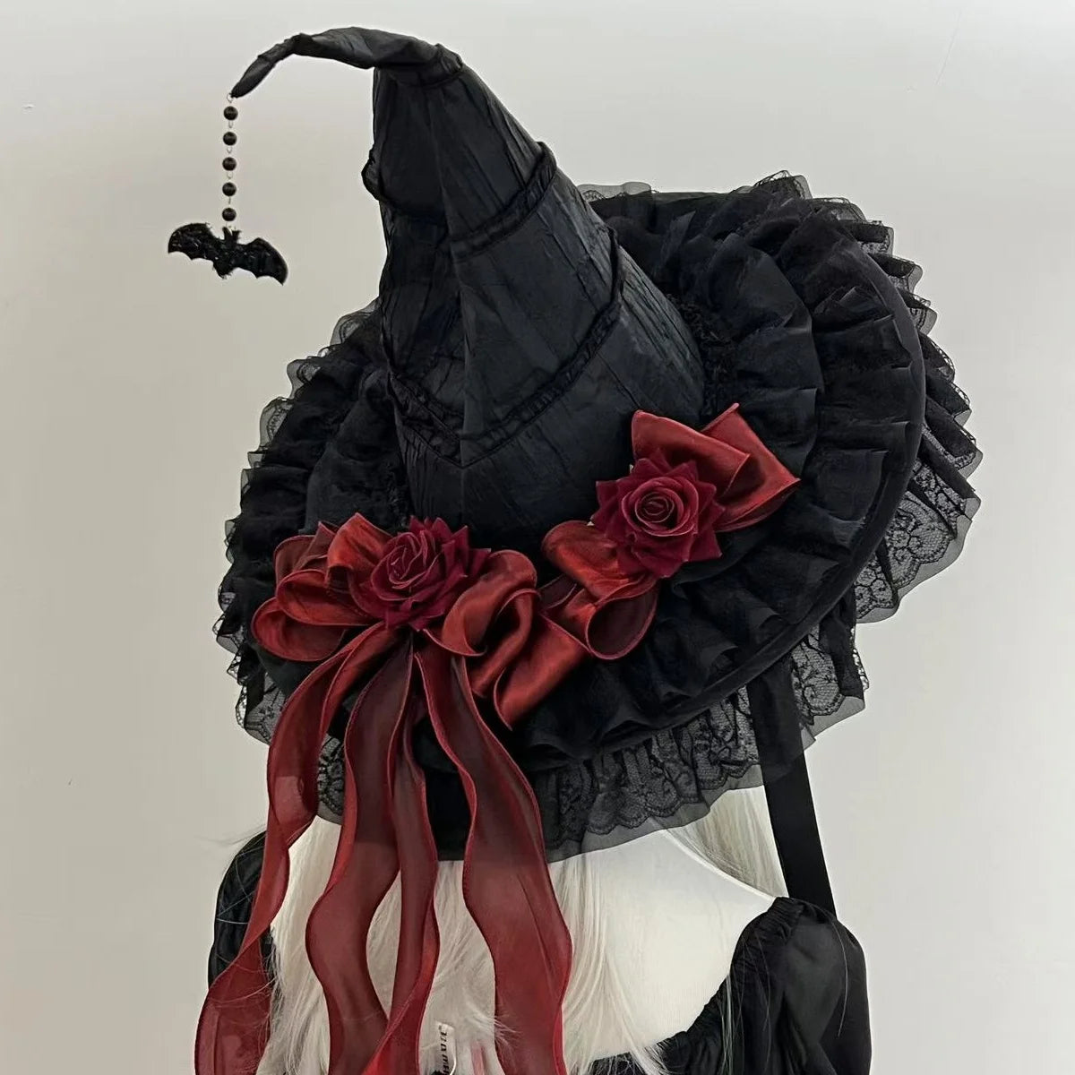 Halloween Witch Hat Gothic Vampire Wizard Hat Party Cosplay Costume Accessory