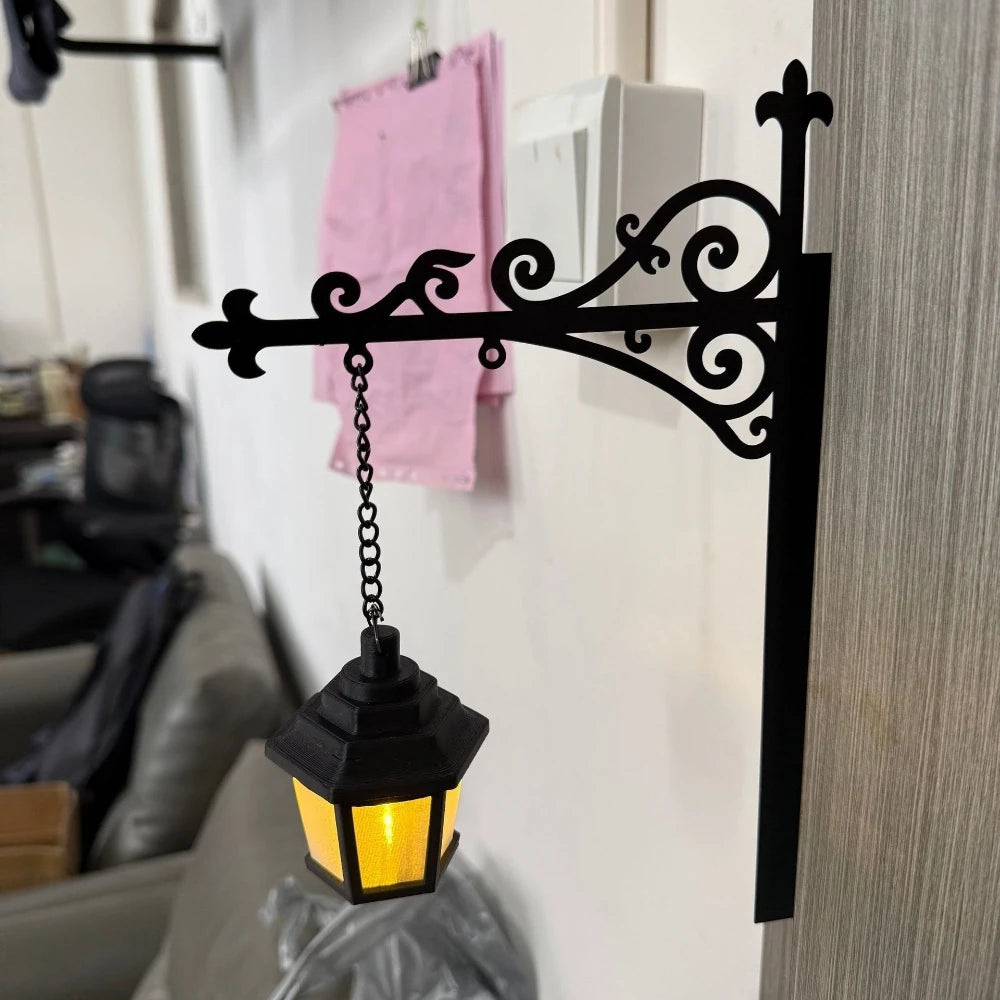 Halloween Retro Bookshelf Lighting Wall Mounted Reading Lamp Metal Gothic LED Night Light for Studious Home Room Ornament
