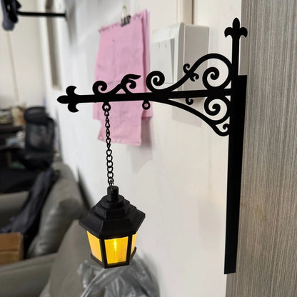 Halloween Retro Bookshelf Lighting Wall Mounted Reading Lamp Metal Gothic LED Night Light for Studious Home Room Ornament