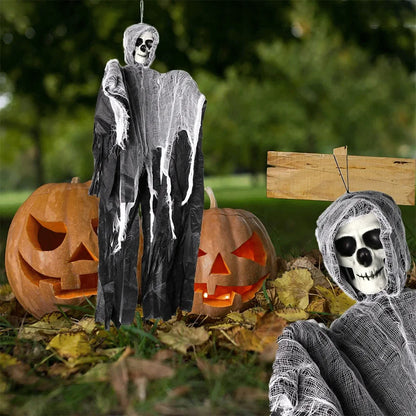 Halloween Horror Skeleton Ghost Outdoor Haunted House Ornaments Corpse Prop Skull Blood Yarn Ghostface Pendant Halloween Decor