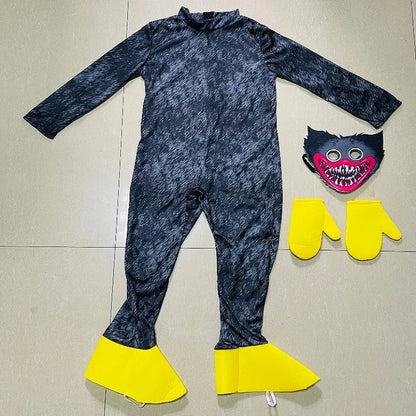 Halloween Cosplay Huggy Wuggy Kostuums Cartoon Horror Grote Mond Poppys Vakantiegeschenken Kinderen Optreden Speeltijd