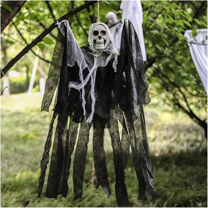 Halloween Horror Skeleton Ghost Outdoor Haunted House Ornaments Corpse Prop Skull Blood Yarn Ghostface Pendant Halloween Decor