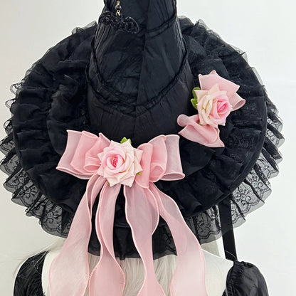 Halloween Witch Hat Gothic Vampire Wizard Hat Party Cosplay Costume Accessory