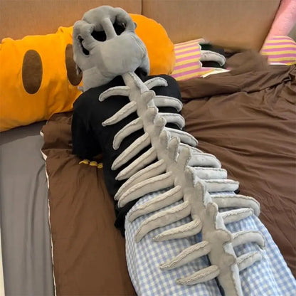 Halloween Cosplay Costume Dinosaur Skeleton Costume Costume Props Stuffed Plush Dinosaur Skeleton Hat Realistic Skeleton Pattern