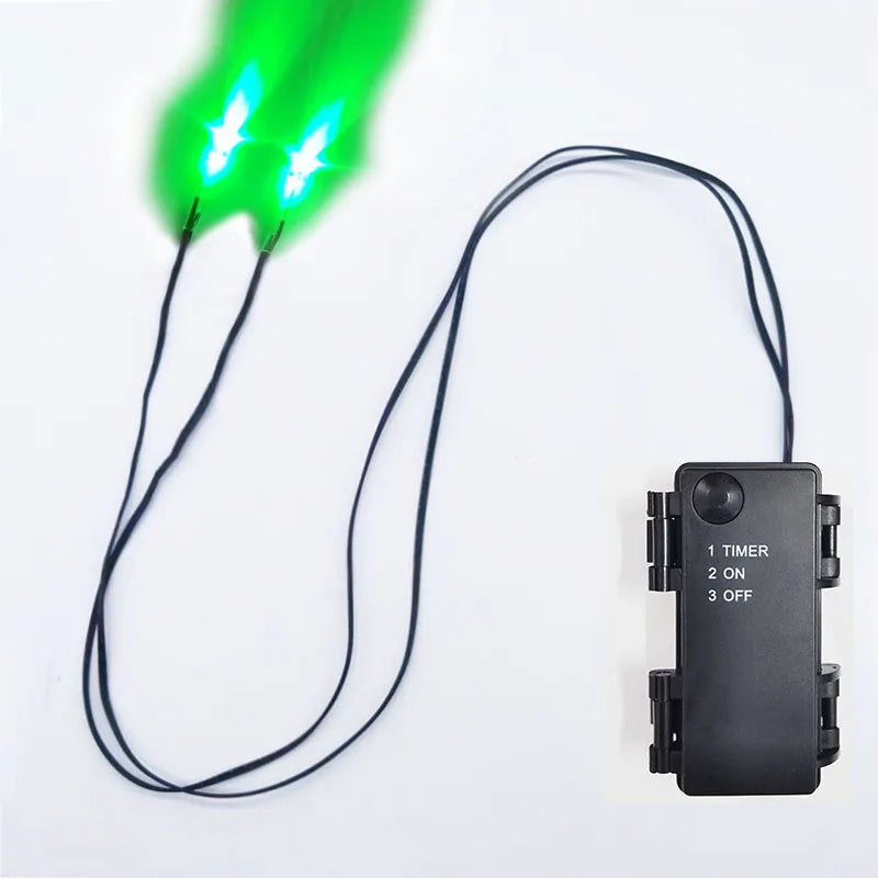Halloween LED Glowing Eyes With Timer Light Up DIY Eyes for Skeleton Pumpkins Masks Tombstones Indoor Outdoor Horror Decorations