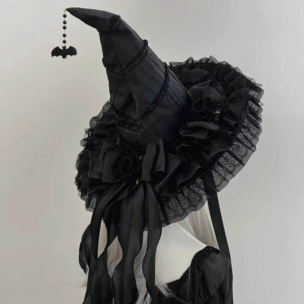 Halloween Witch Hat Gothic Vampire Wizard Hat Party Cosplay Costume Accessory