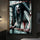 Horror skeleton tapestry, Halloween-themed photo background, room, garden, party supplies, Halloween decorations