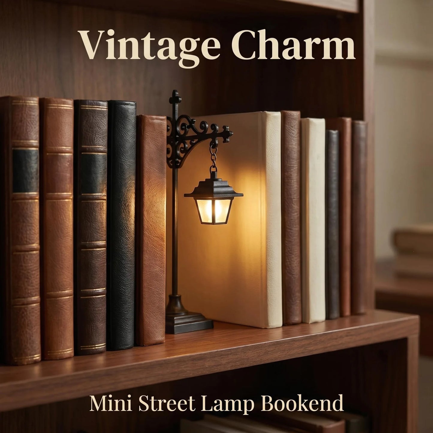 Halloween Retro Bookshelf Lighting Wall Mounted Reading Lamp Metal Gothic LED Night Light  for Studious Home Room Ornament