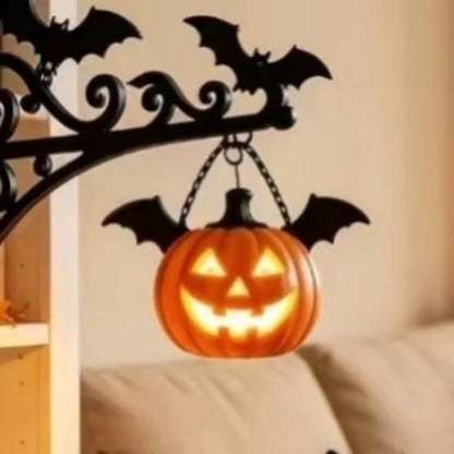 Halloween Retro Bookshelf Lighting Wall Mounted Reading Lamp Metal Gothic LED Night Light for Studious Home Room Ornament
