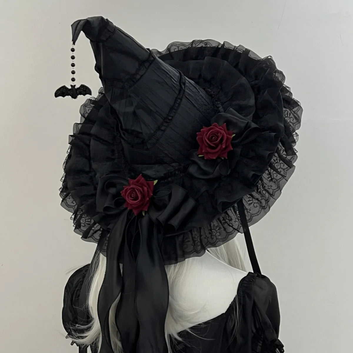 Halloween Witch Hat Gothic Vampire Wizard Hat Party Cosplay Costume Accessory