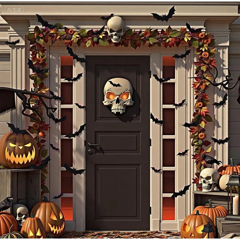 Halloween LED Night Light 3D Stereoscopic Bat Wall Decal PET Material Festival Party Home Wall Decoration Lamp